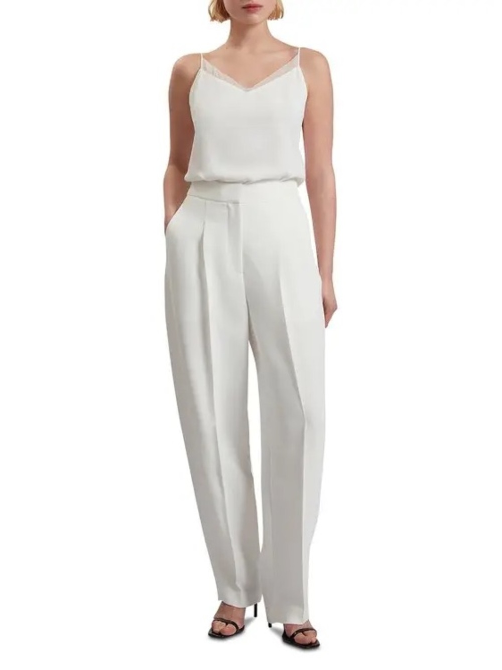 Ted Baker Morriat High-Waist Barrel-Leg Trousers